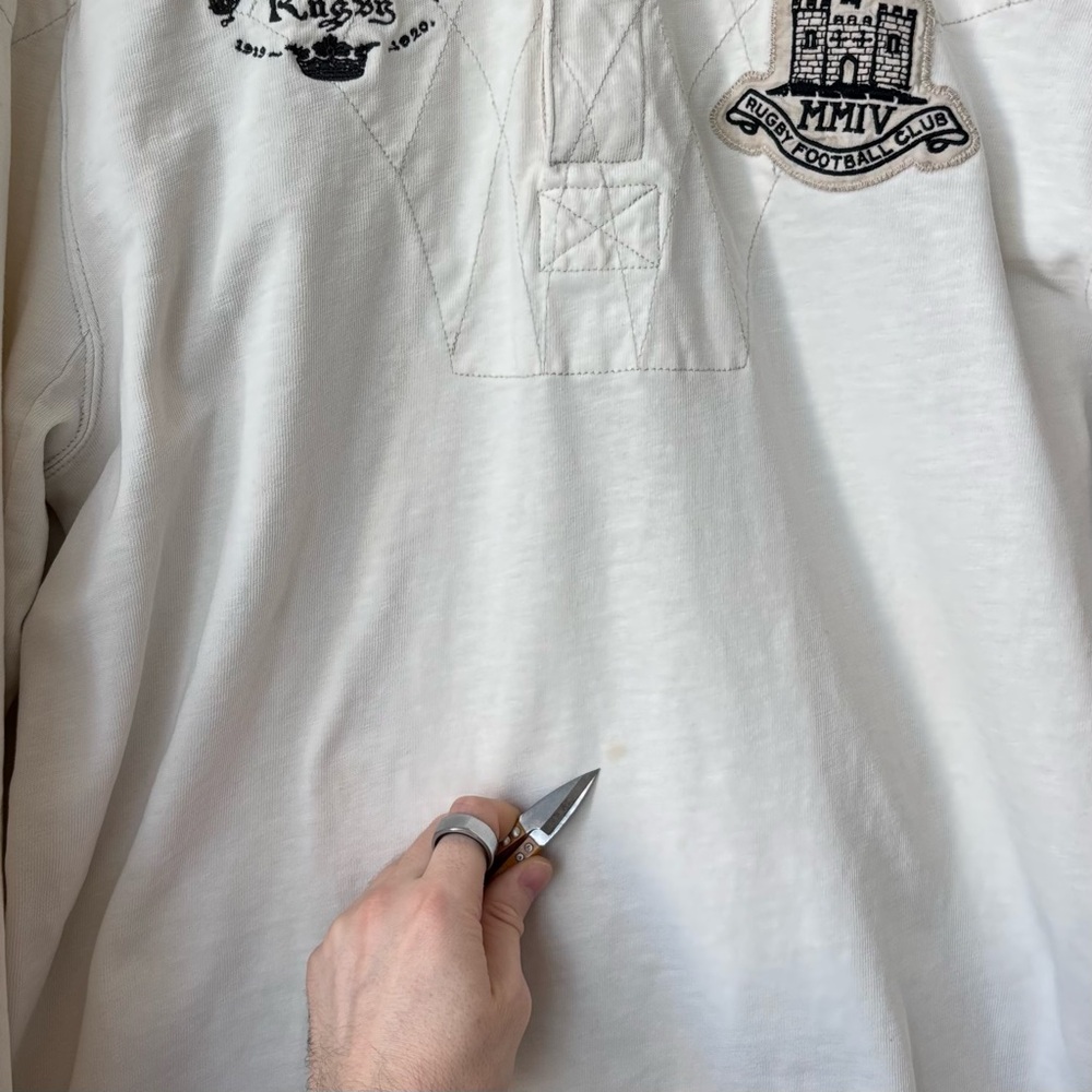 Rugby Ralph Lauren Vintage Slim Fit Rugby Shirt Men’s XXL Football Club Crest - Picture 12 of 15